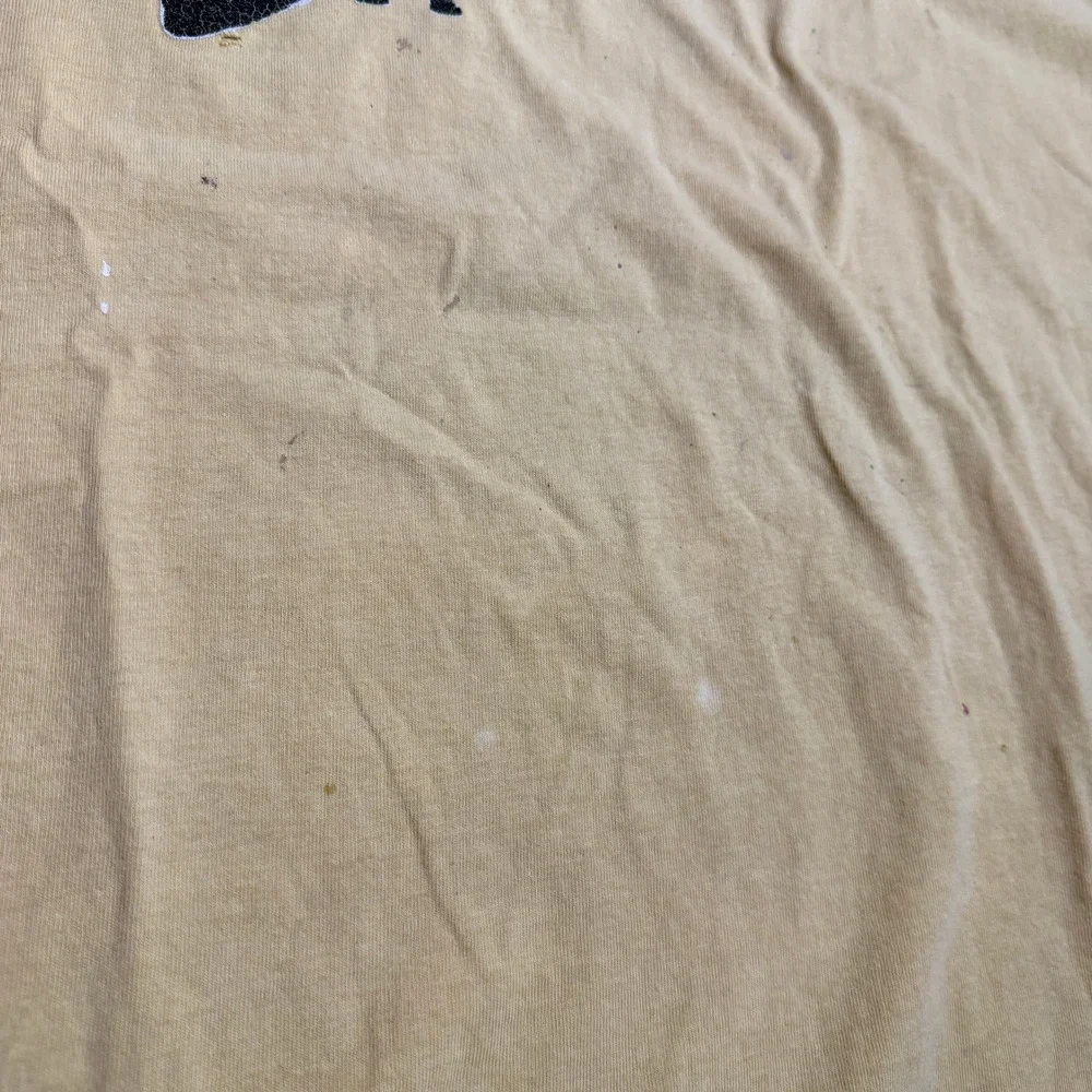 Vintage Nike Athletics 71 Distressed T-Shirt Mens XL/XXL Yellow USA Made